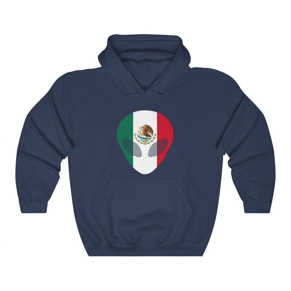 Mexico Alien Flag Hoodie Sweatshirt - Unisex