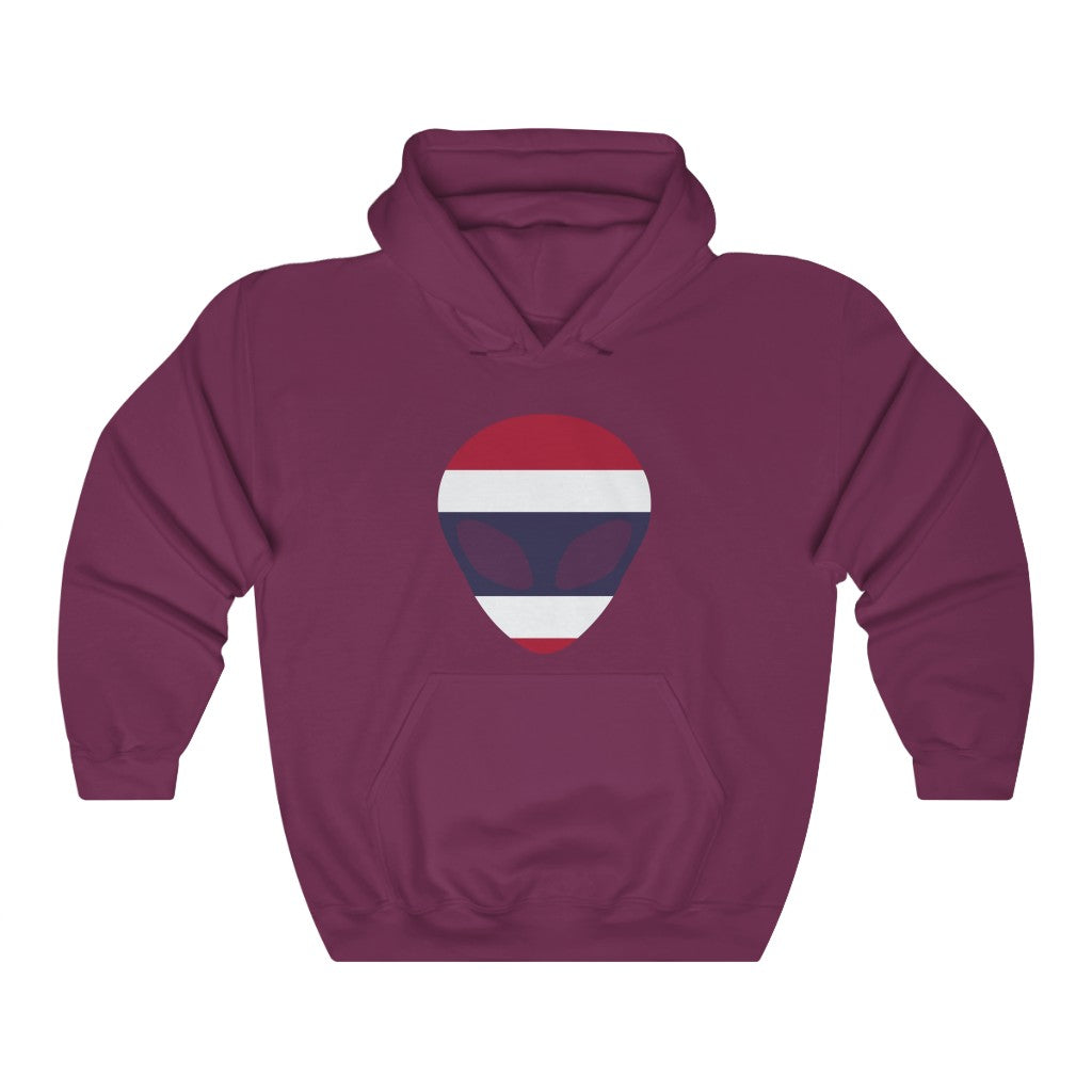 Thailand Alien Flag Hoodie Sweatshirt - Unisex