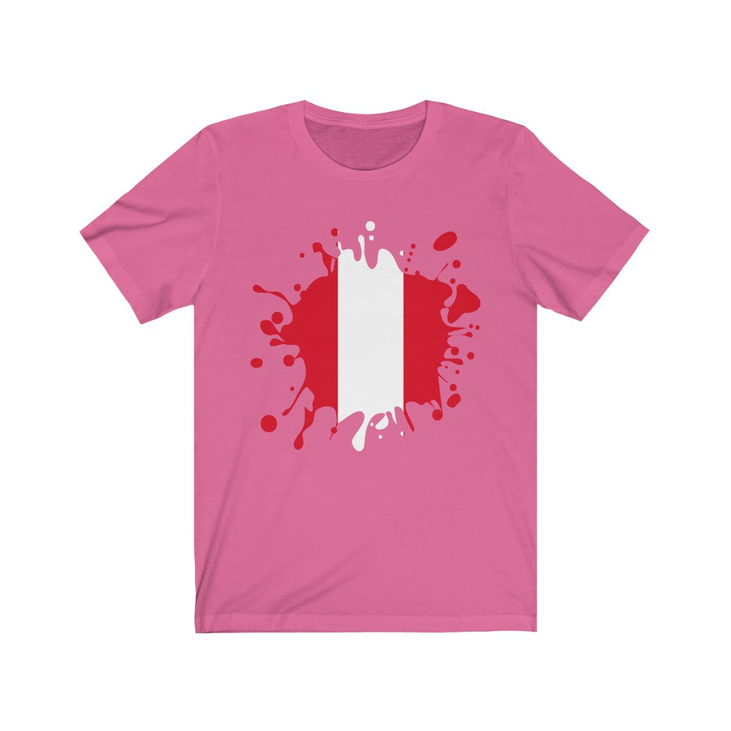 Peru Splat Flag Premium Tee - Unisex