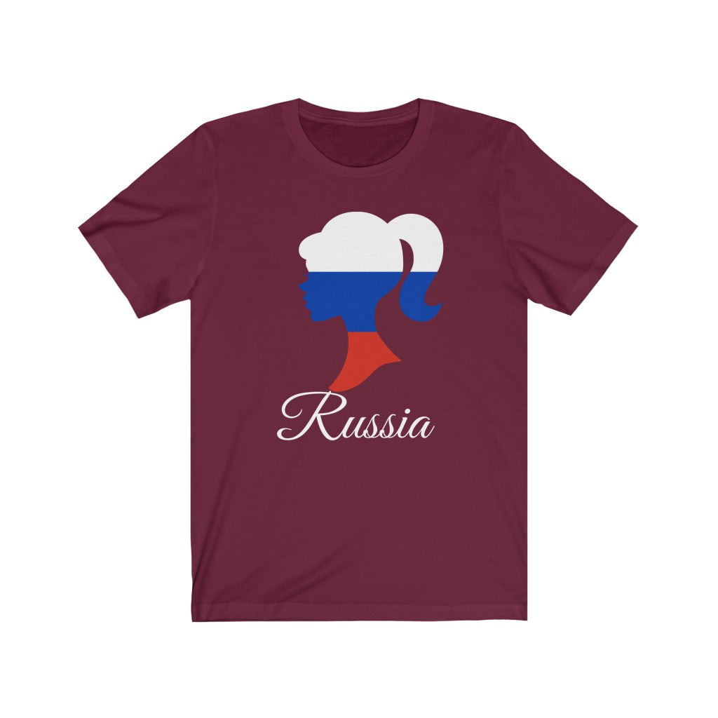 Russia Girl Flag Premium Tee 2 - Unisex