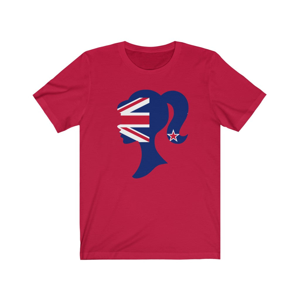 New Zealand Girl Flag Premium Tee - Unisex