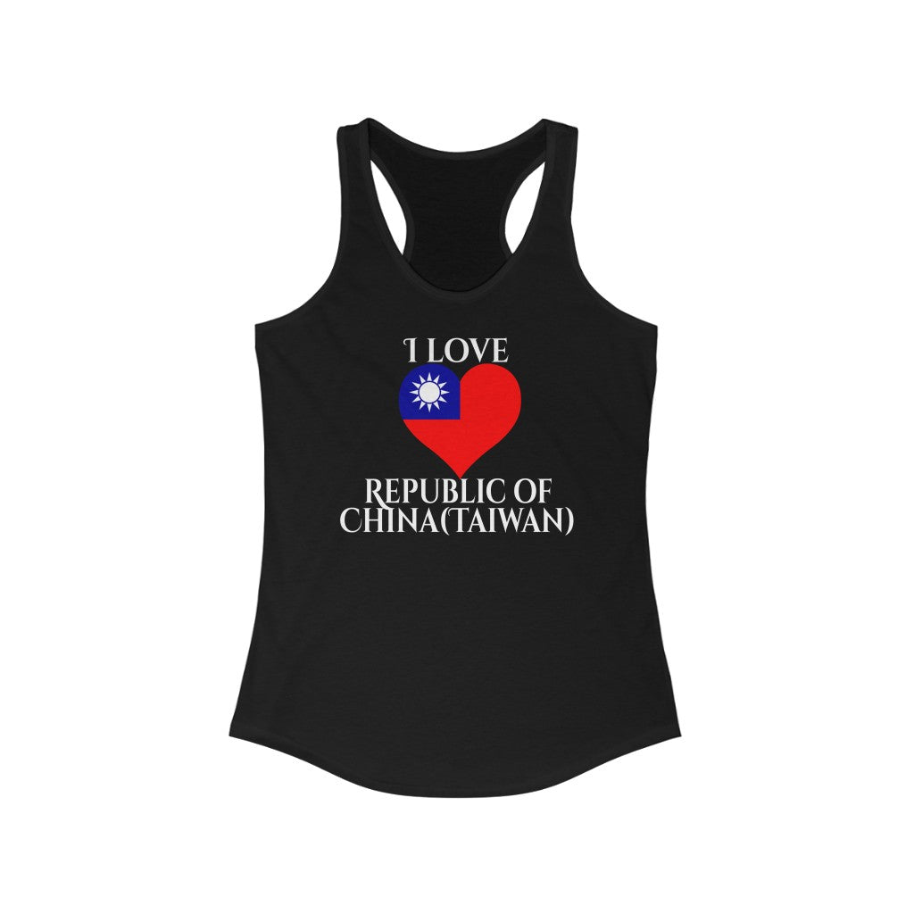 Republic of China - Taiwan Heart Flag Tank 2 - Women