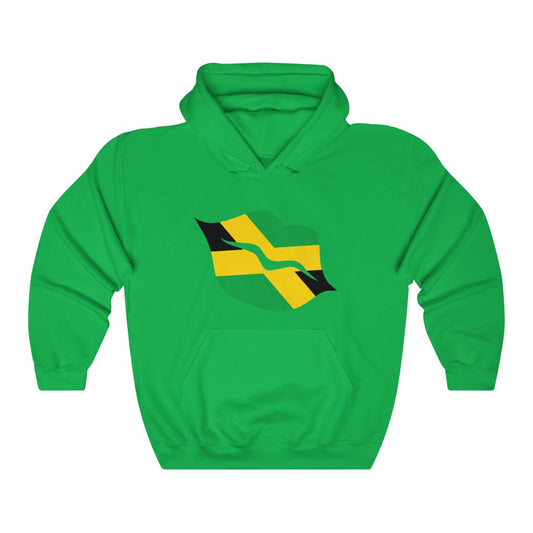 Jamaica Lips Flag Hoodie Sweatshirt - Unisex