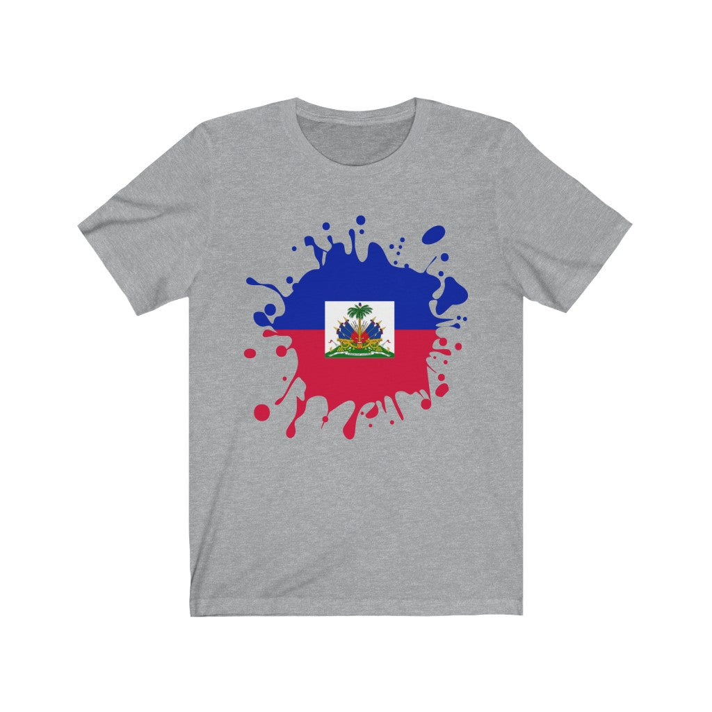 Haiti Splat Flag Premium Tee - Unisex