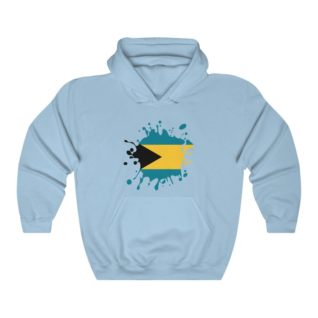 Bahamas Splat Flag Hoodie Sweatshirt - Unisex