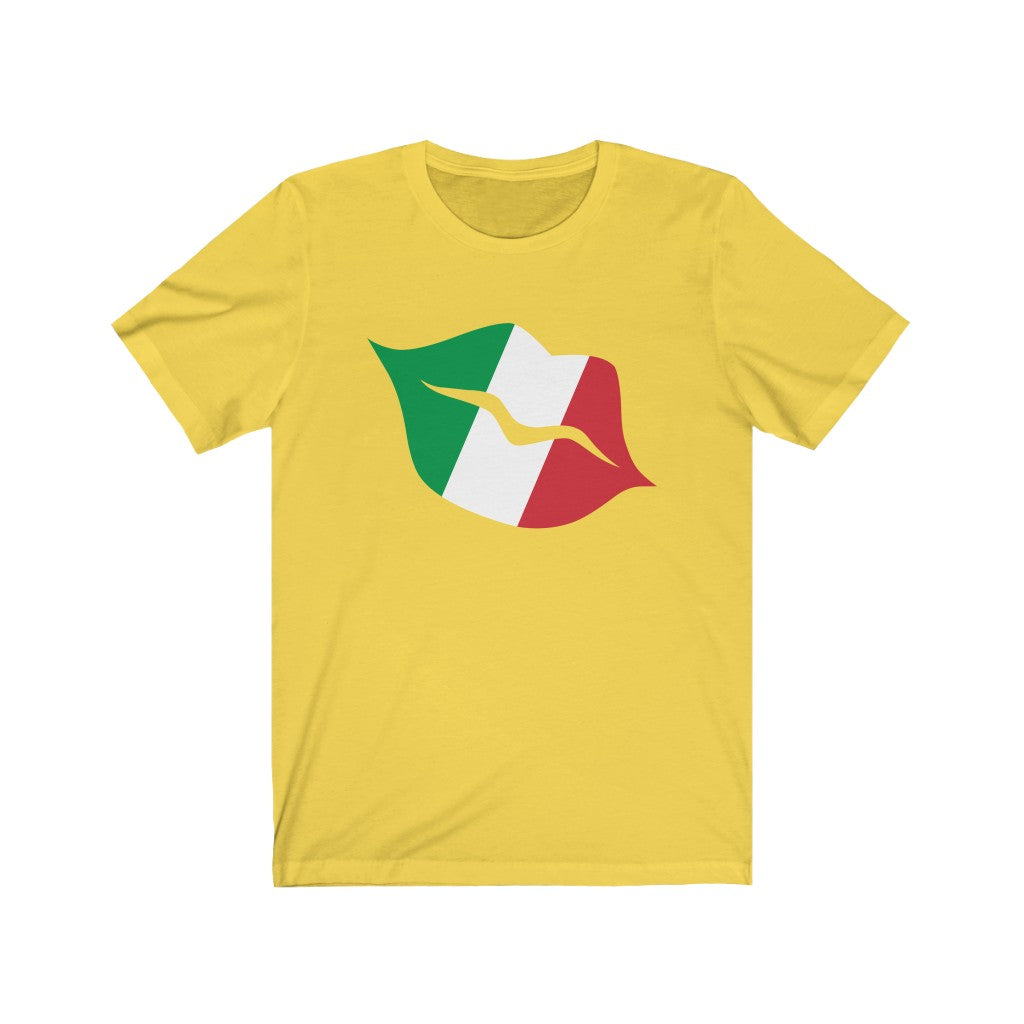 Italy Lips Flag Premium Tee - Unisex
