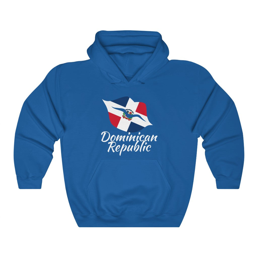 Dominican Republic Lips Flag Hoodie Sweatshirt 2 - Unisex