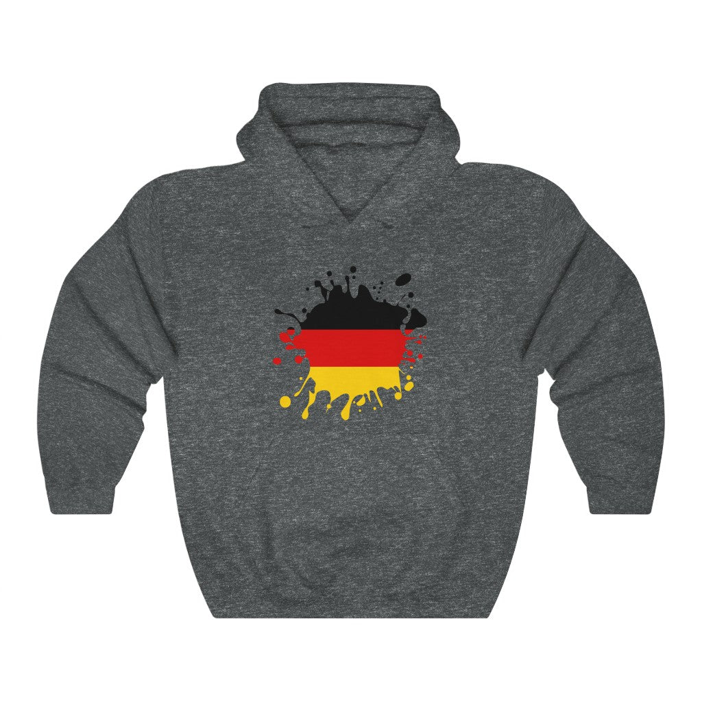 Germany Splat Flag Hoodie Sweatshirt - Unisex