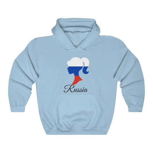 Russia Girl Flag Hoodie Sweatshirt 1 - Unisex