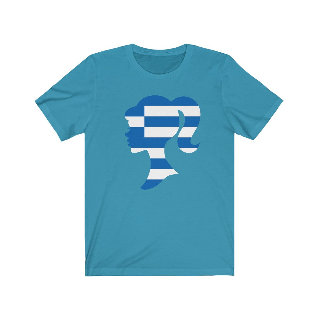 Greece Girl Flag Premium Tee - Unisex