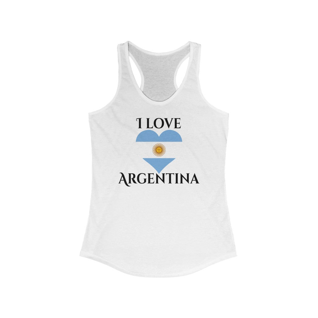 Argentina Heart Flag Tank 1 - Women