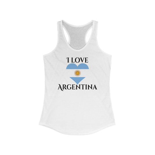 Argentina Heart Flag Tank 1 - Women