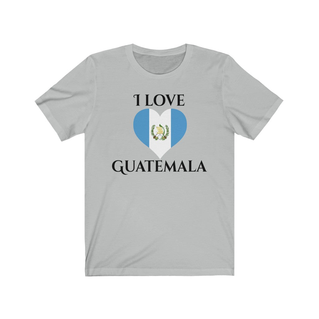 Guatemala Heart Flag Premium Tee 1 - Unisex