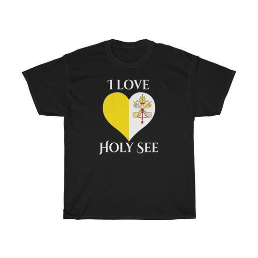 Holy See Heart Flag Standard Tee 2 - Unisex