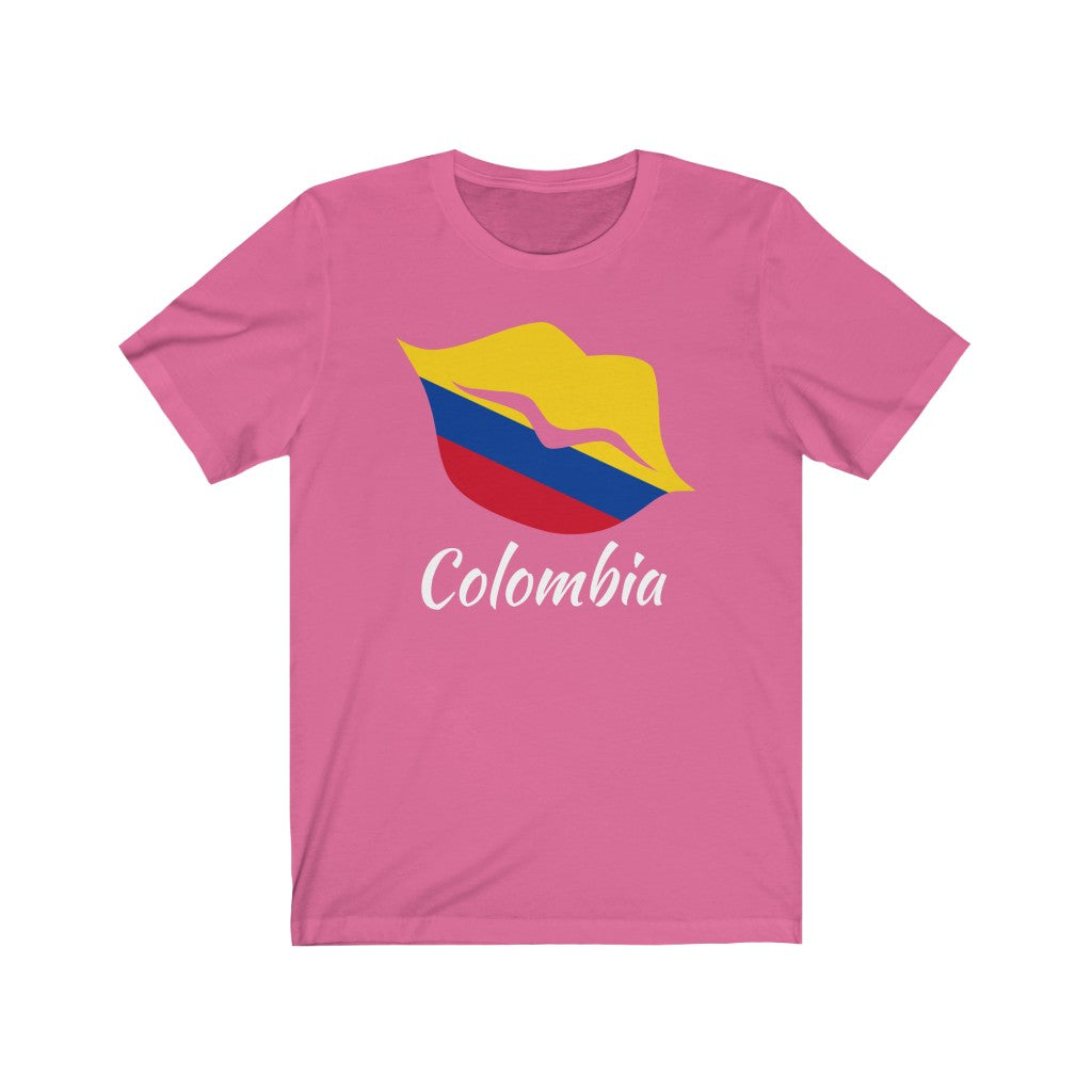 Colombia Lips Flag Premium Tee 2 - Unisex