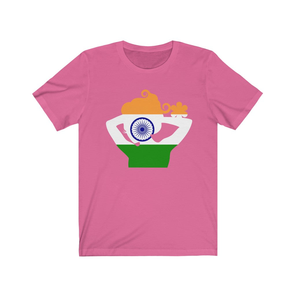 India Lady Flag Premium Tee - Unisex