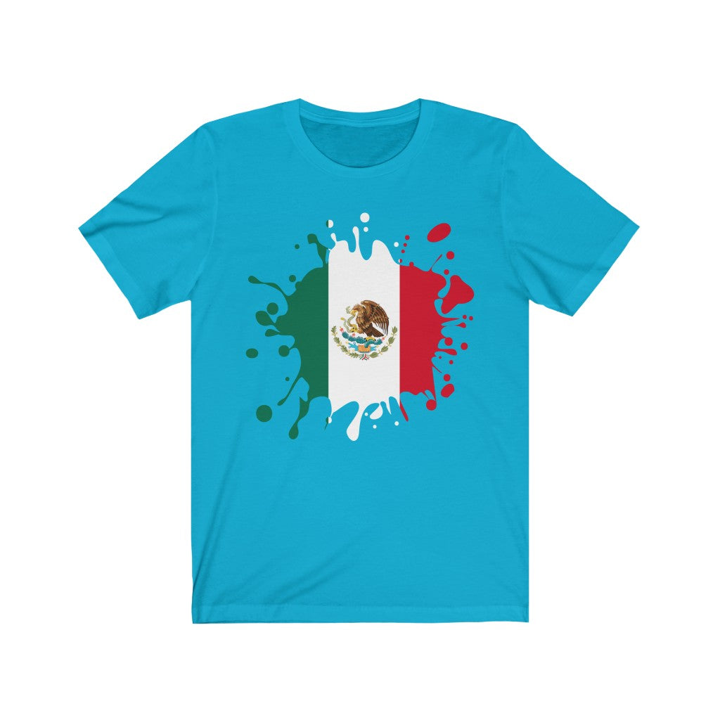 Mexico Splat Flag Premium Tee - Unisex