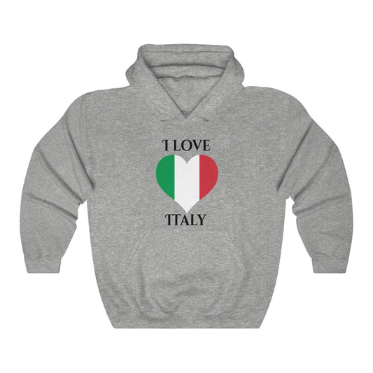 Italy Heart Flag Hoodie Sweatshirt 1 - Unisex