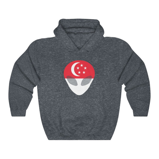 Singapore Alien Flag Hoodie Sweatshirt - Unisex