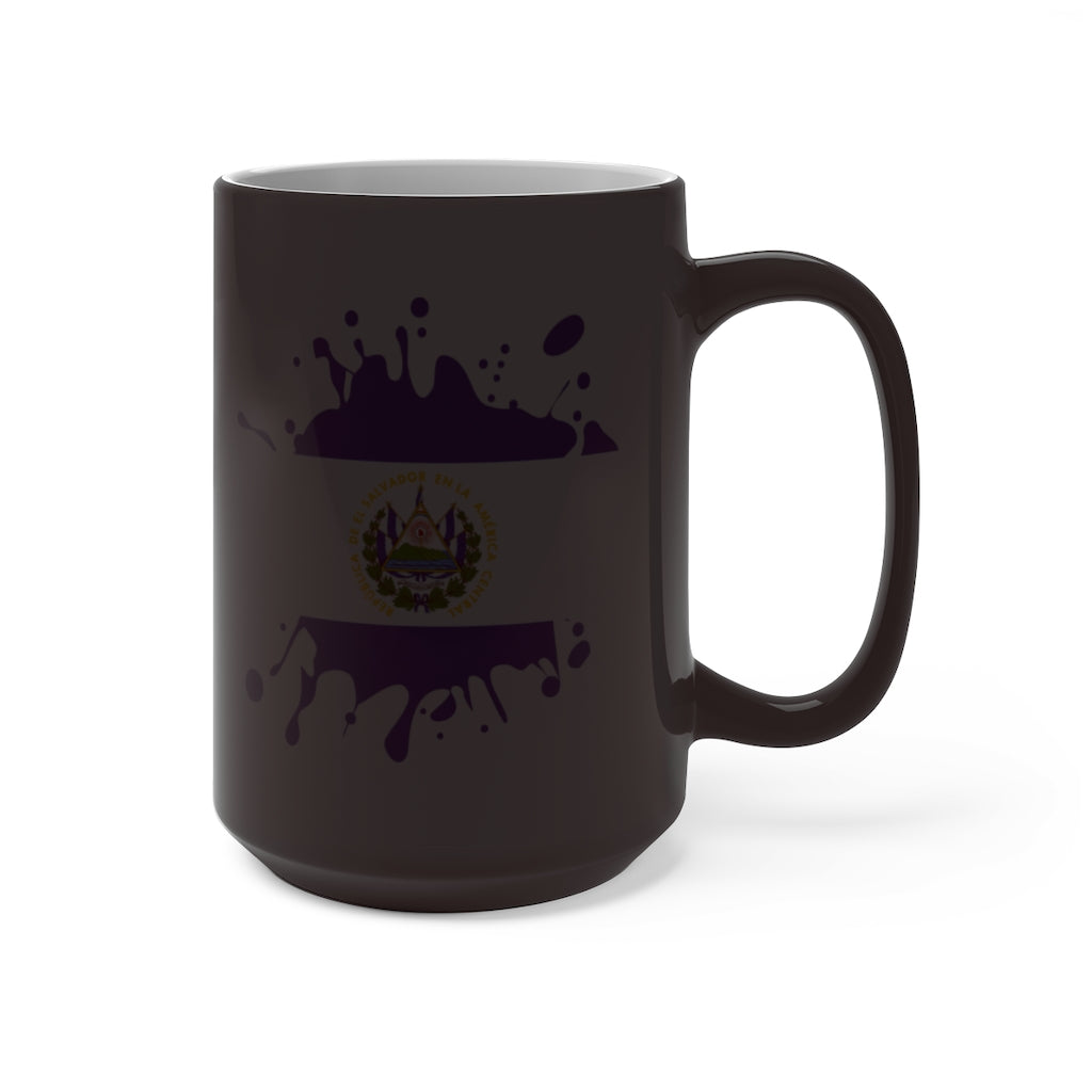 El Salvador Republic Splat Color Changing Mug