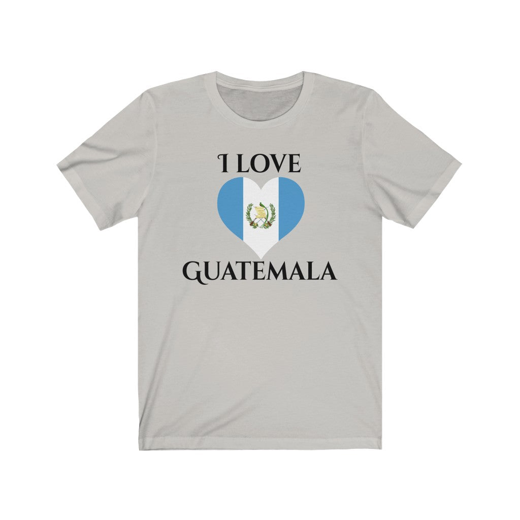 Guatemala Heart Flag Premium Tee 1 - Unisex