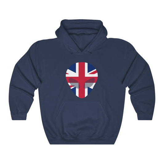 United Kingdom Alien Flag Hoodie Sweatshirt - Unisex