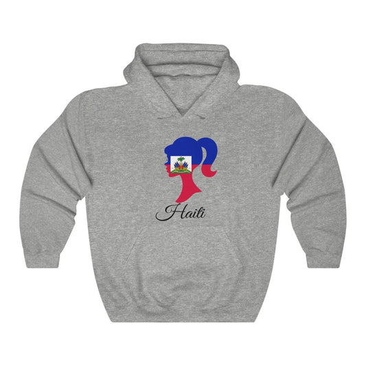 Haiti Girl Flag Hoodie Sweatshirt 1 - Unisex