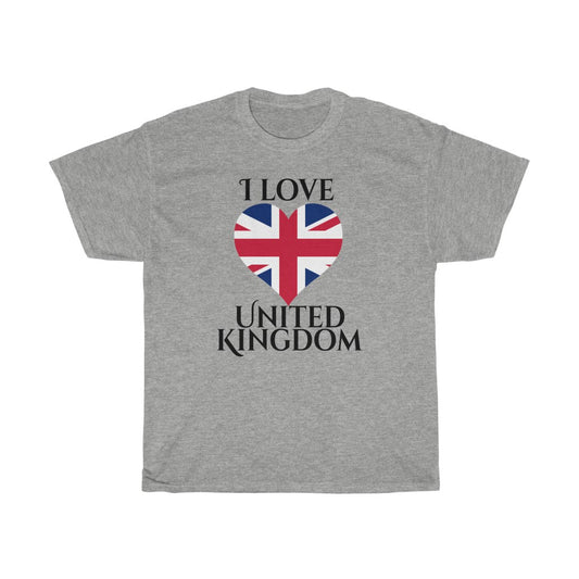 United Kingdom Heart Flag Standard Tee 1 - Unisex