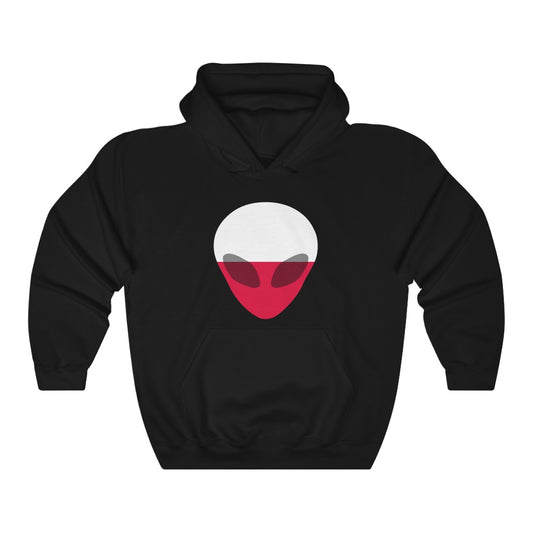 Poland Alien Flag Hoodie Sweatshirt - Unisex