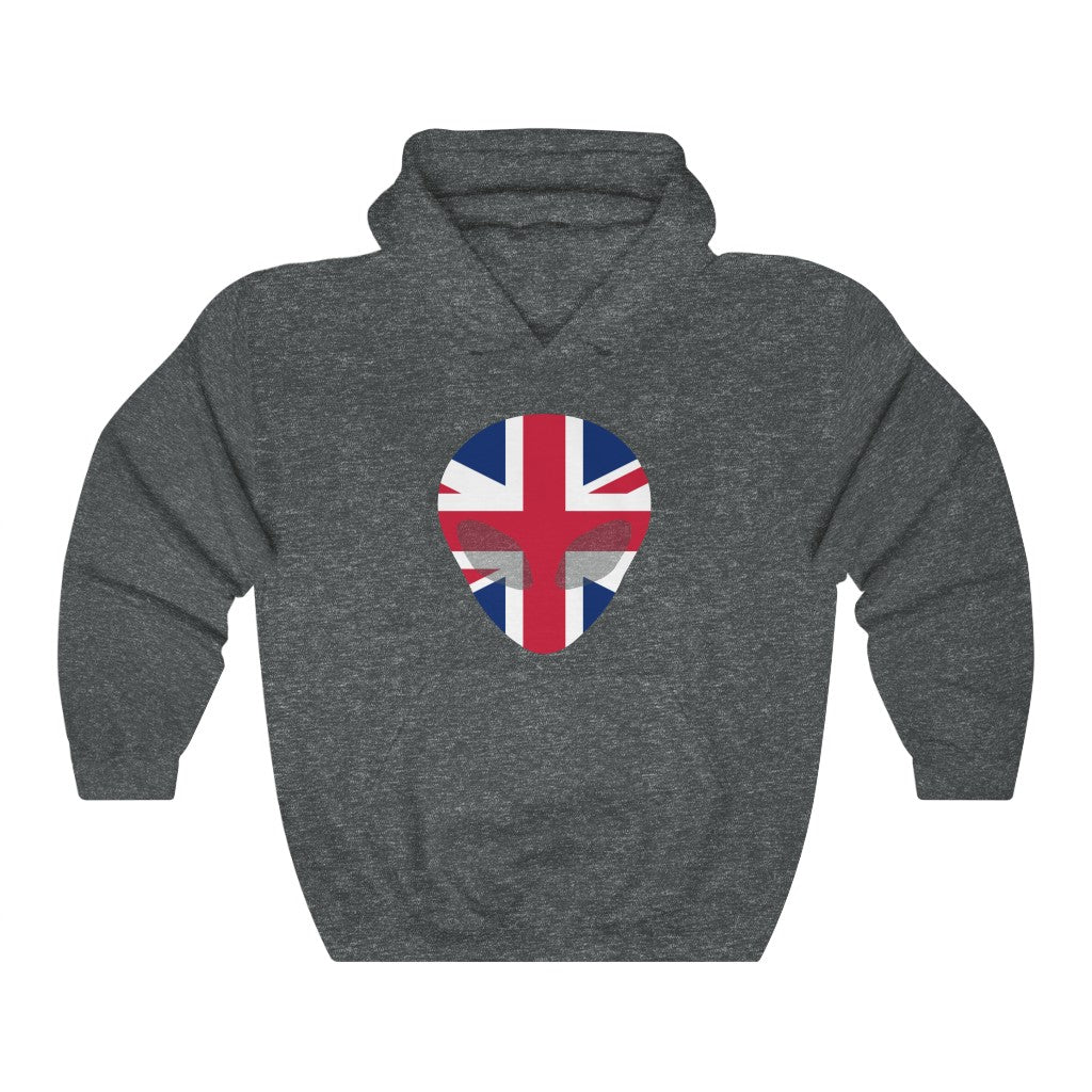 United Kingdom Alien Flag Hoodie Sweatshirt - Unisex