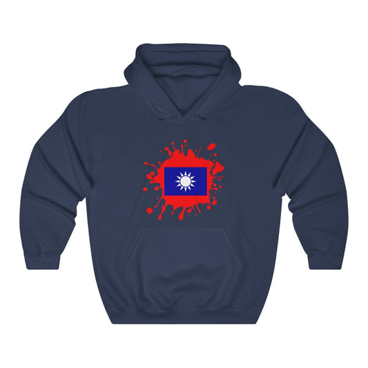 Republic of China (Taiwan) Splat Flag Hoodie Sweatshirt - Unisex