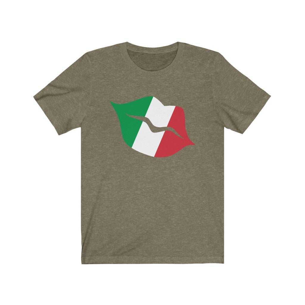 Italy Lips Flag Premium Tee - Unisex