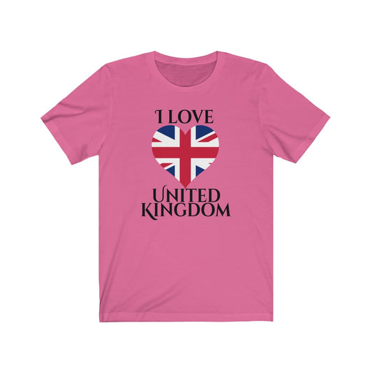 United Kingdom Heart Flag Premium Tee 1 - Unisex