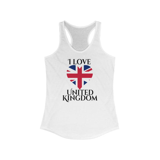 United Kingdom Heart Flag Tank 1 - Women