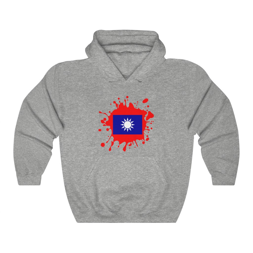 Republic of China (Taiwan) Splat Flag Hoodie Sweatshirt - Unisex