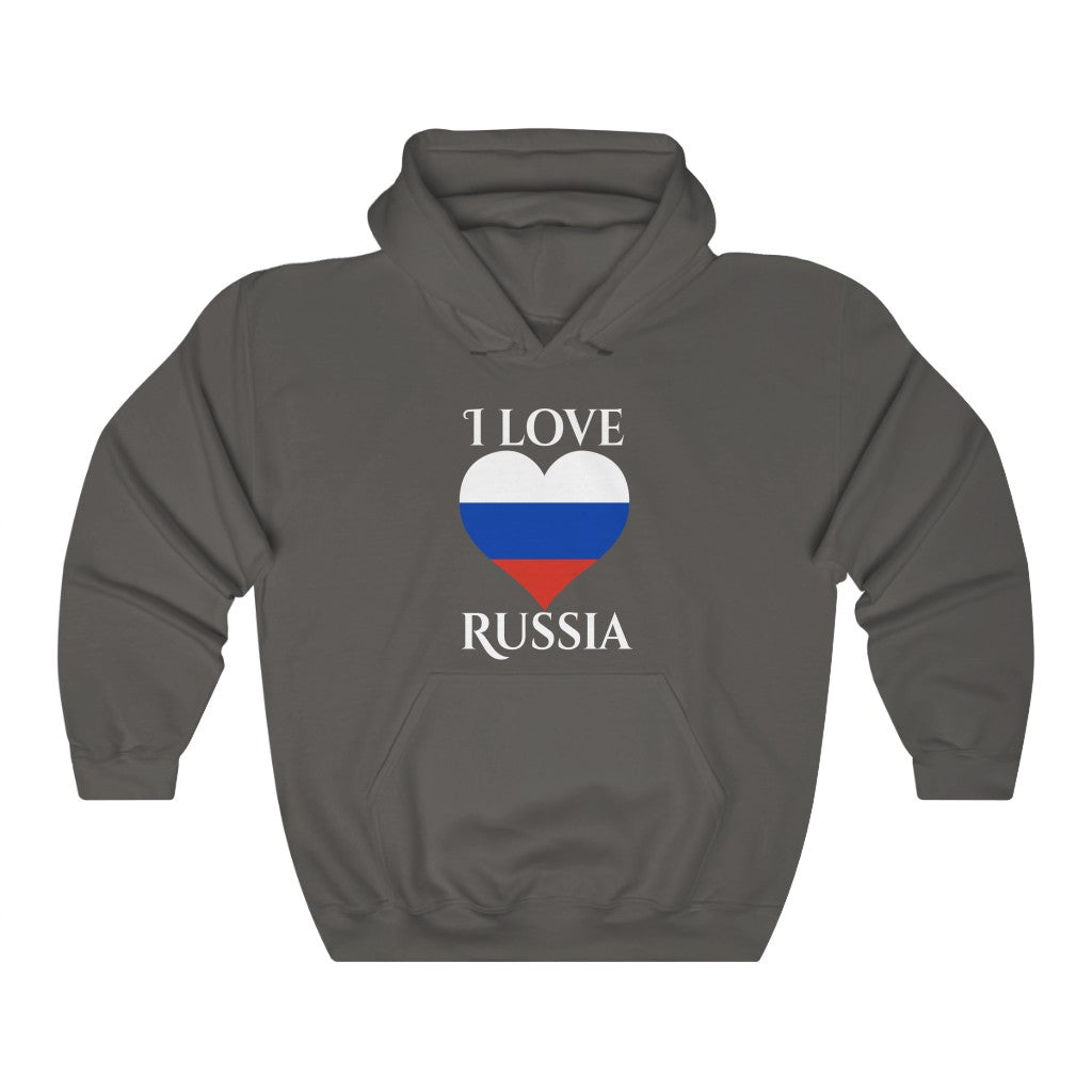 Russia Heart Flag Hoodie Sweatshirt 2 - Unisex