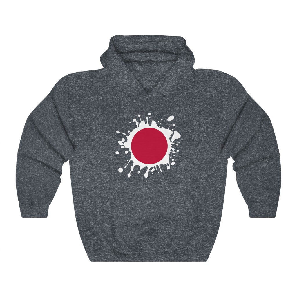 Japan Splat Flag Hoodie Sweatshirt - Unisex