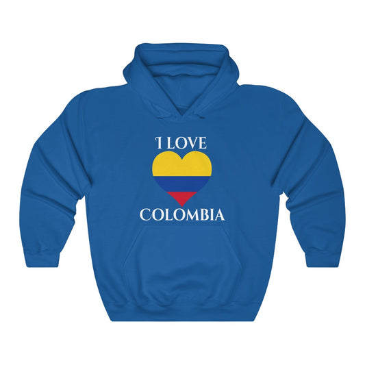 Colombia Heart Flag Hoodie Sweatshirt 2 - Unisex
