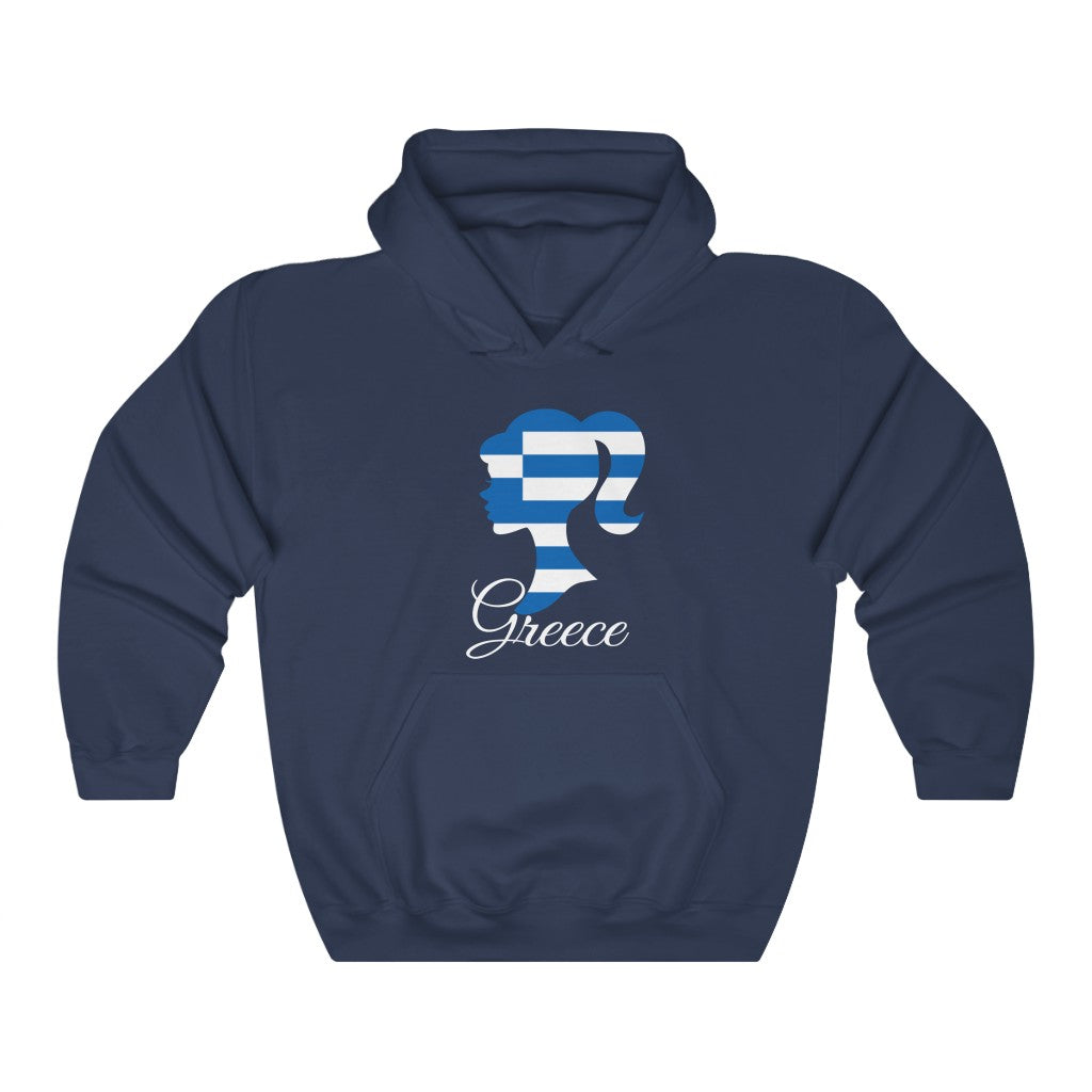 Greece Girl Flag Hoodie Sweatshirt 2 - Unisex