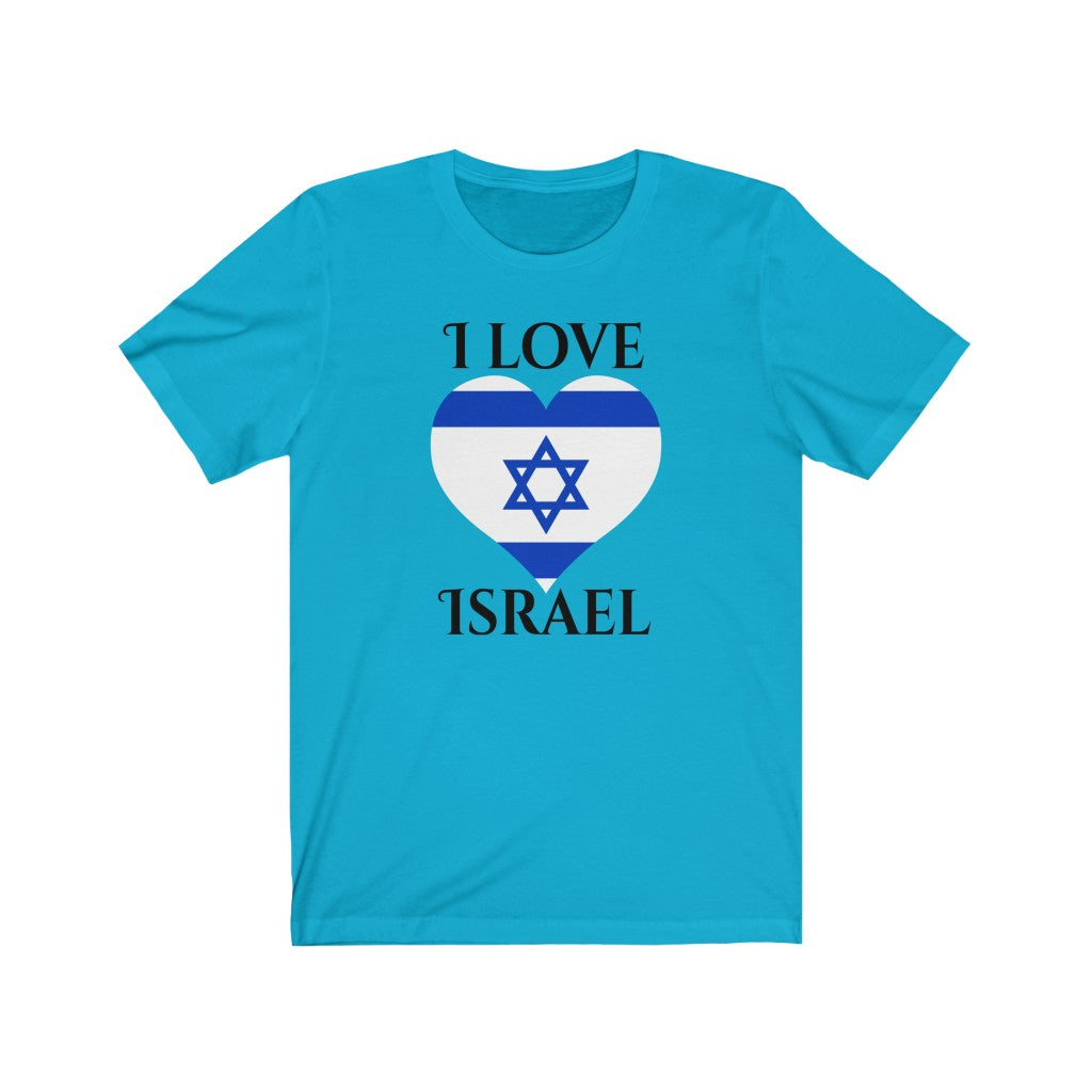 Israel Heart Flag Premium Tee 1 - Unisex