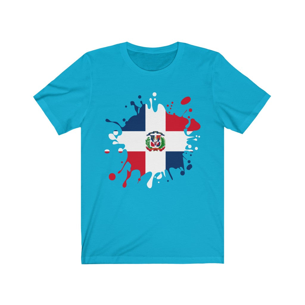 Dominican Republic Splat Flag Premium Tee - Unisex