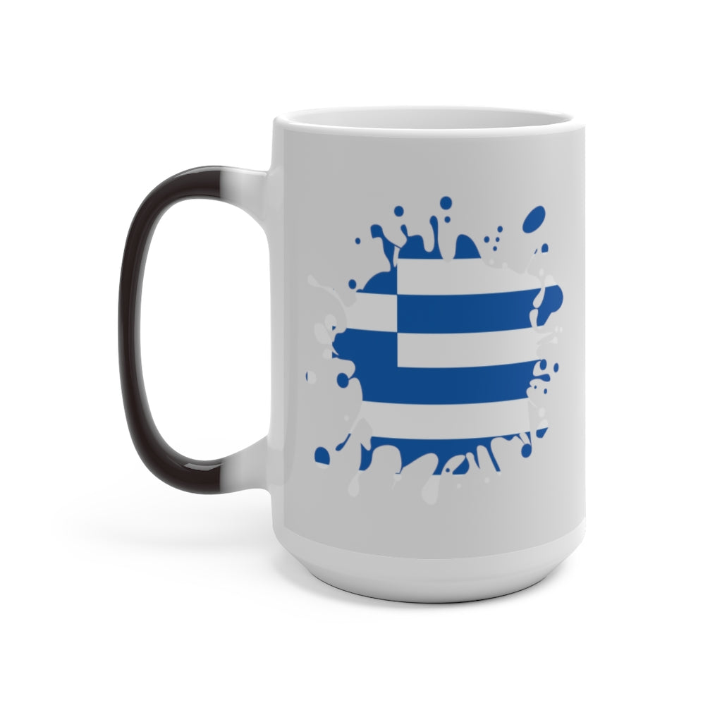Greece Splat Color Changing Mug