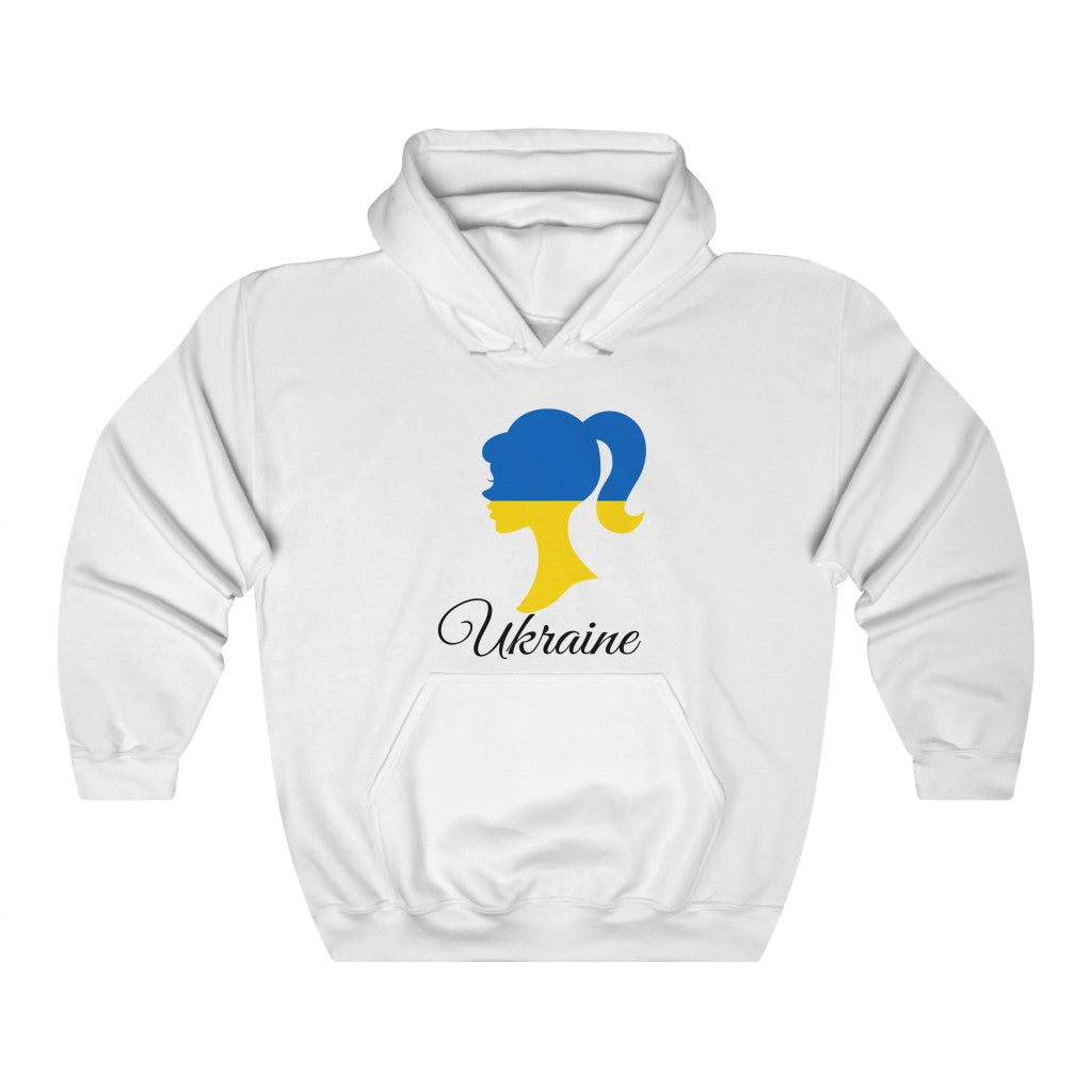 Ukraine Girl Flag Hoodie Sweatshirt 1 - Unisex
