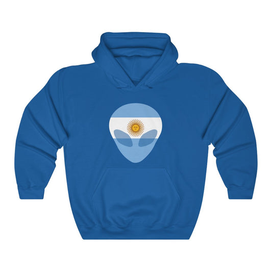 Argentina Alien Flag Hoodie Sweatshirt - Unisex
