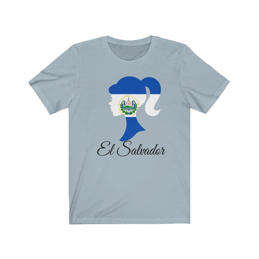 El Salvador Girl Flag Premium Tee 1 - Unisex