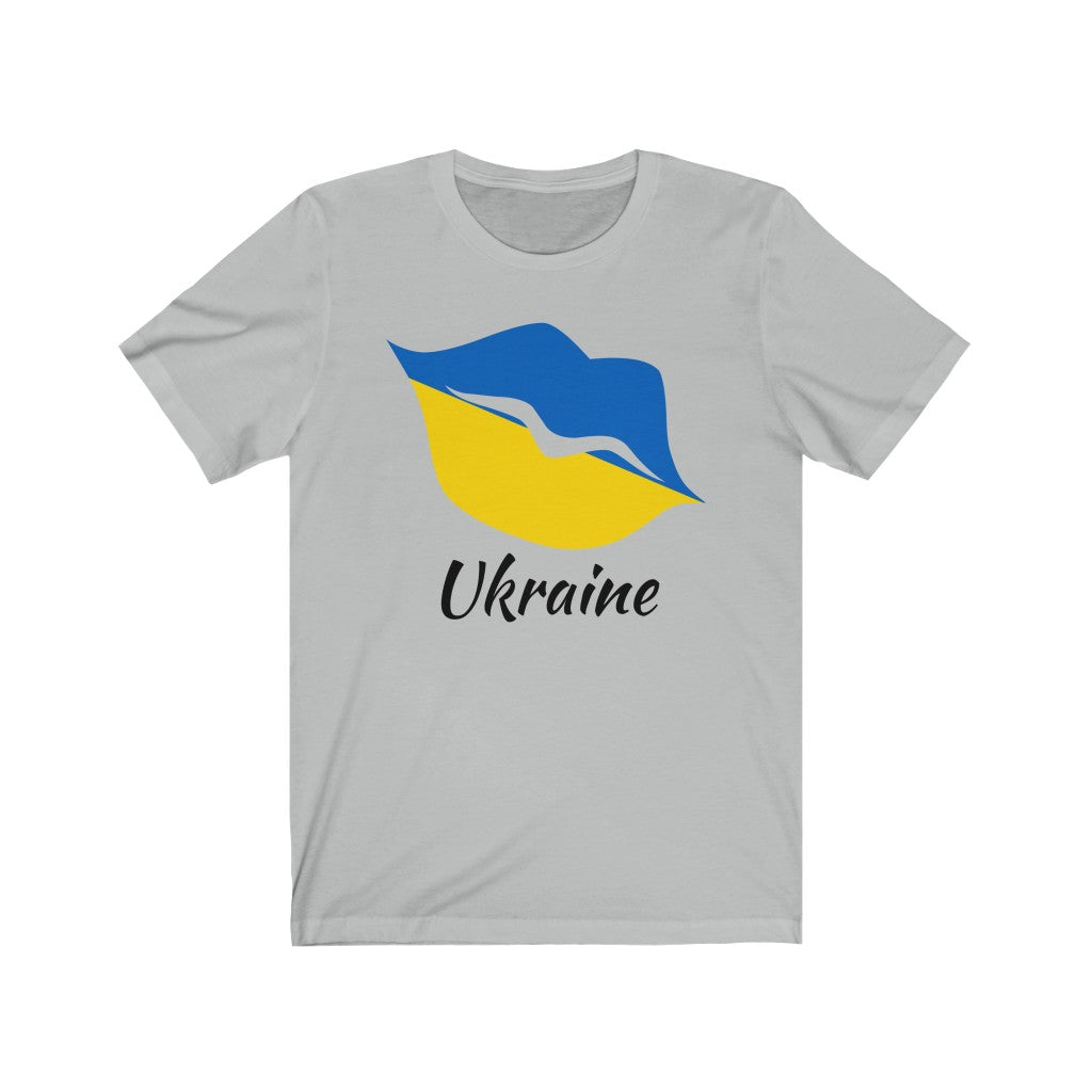 Ukraine Lips Flag Premium Tee 1 - Unisex