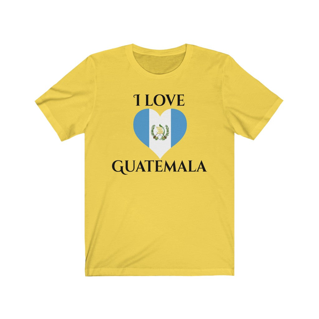 Guatemala Heart Flag Premium Tee 1 - Unisex