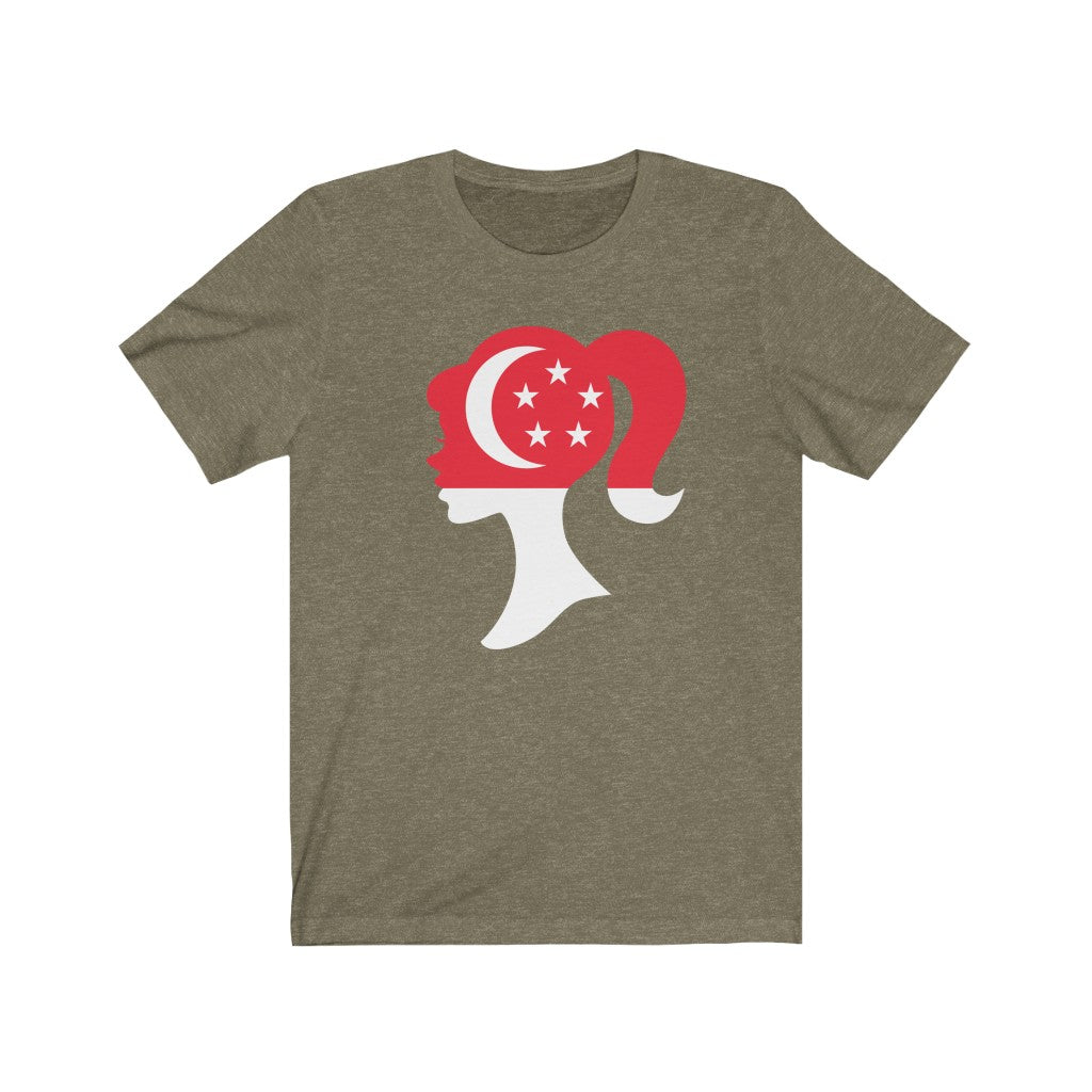 Singapore Girl Flag Premium Tee - Unisex