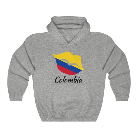 Colombia Lips Flag Hoodie Sweatshirt 1 - Unisex