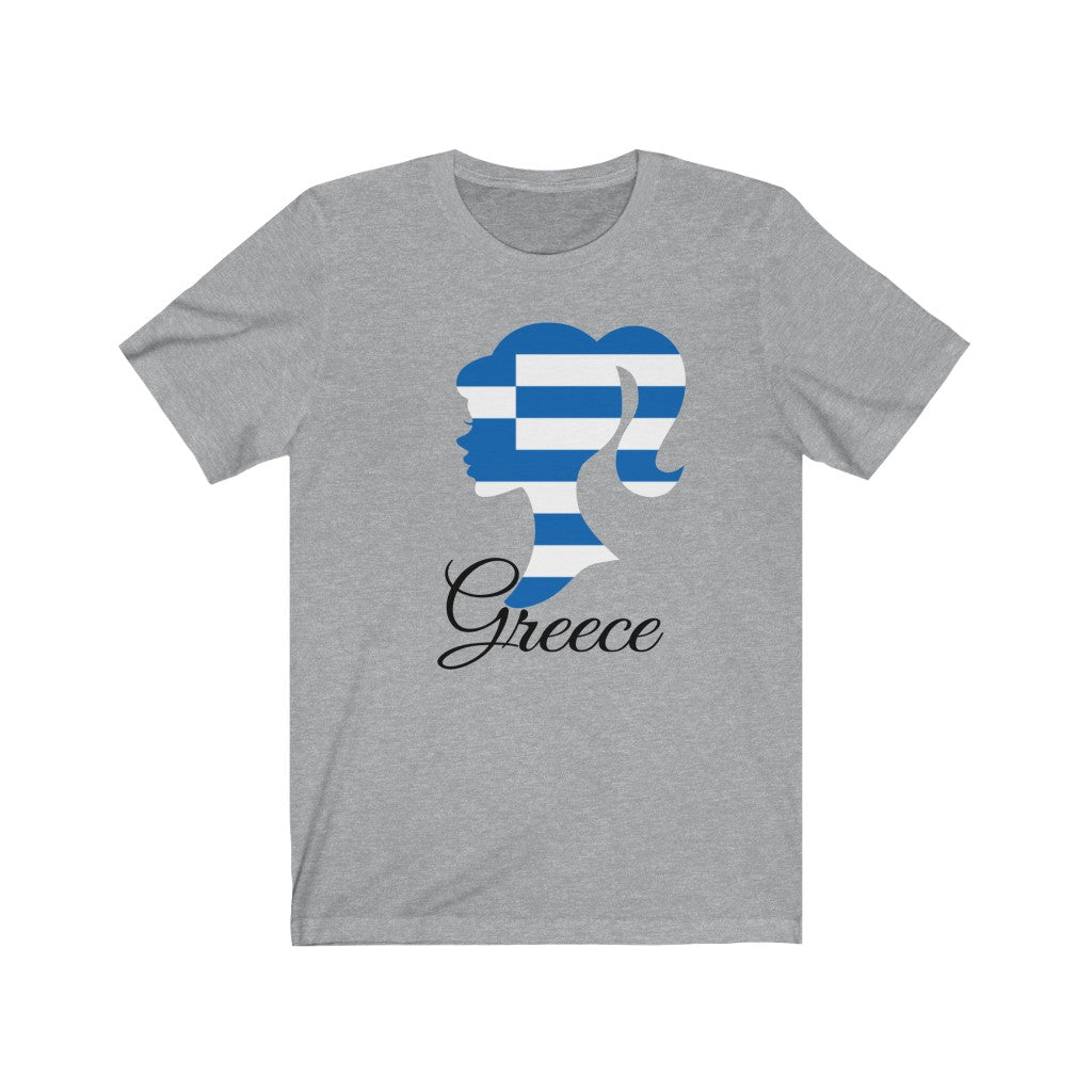 Greece Girl Flag Premium Tee 1 - Unisex